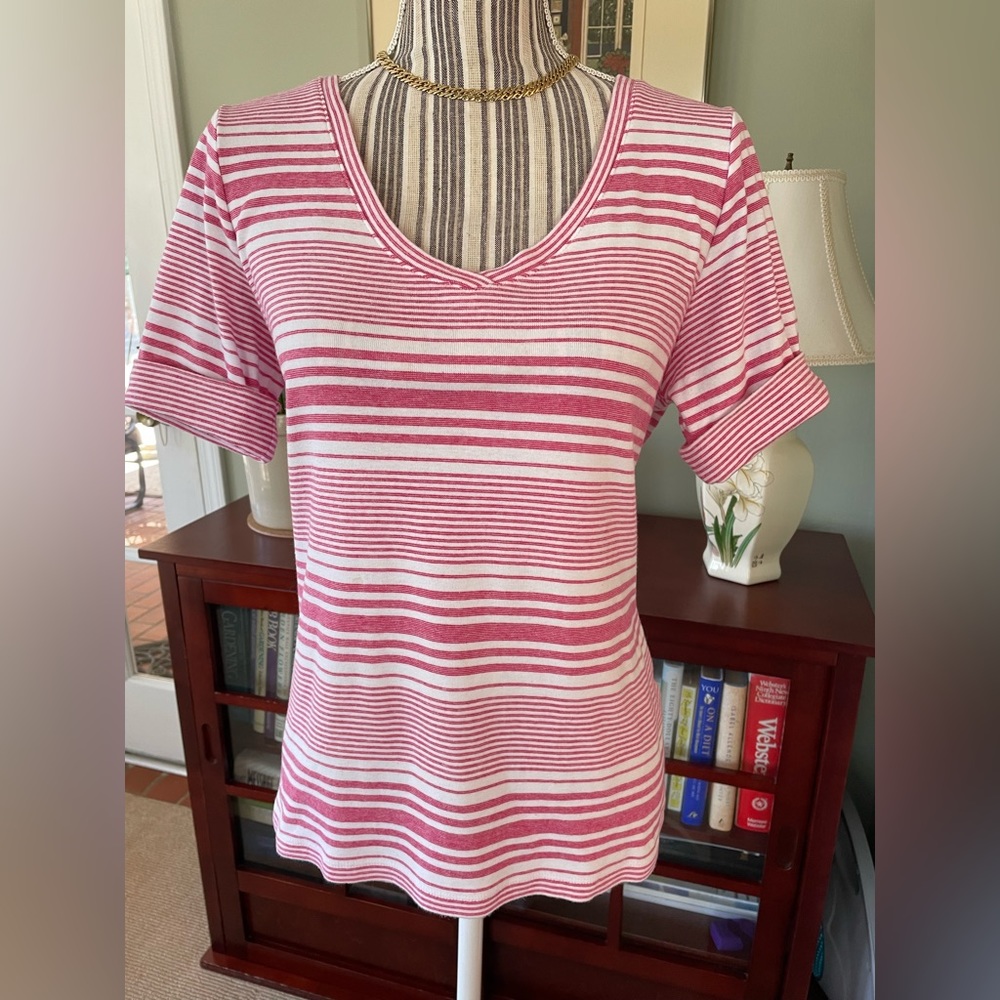 PENDELTON - PINK STRIPED TEE